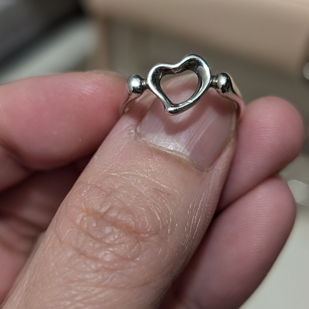Tiffany Open Heart Ring